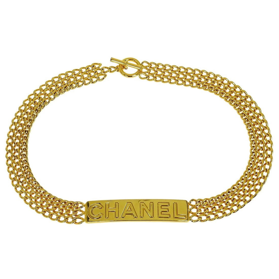 Chanel Gold Chain Belt 96P France One Size (1 of 4)