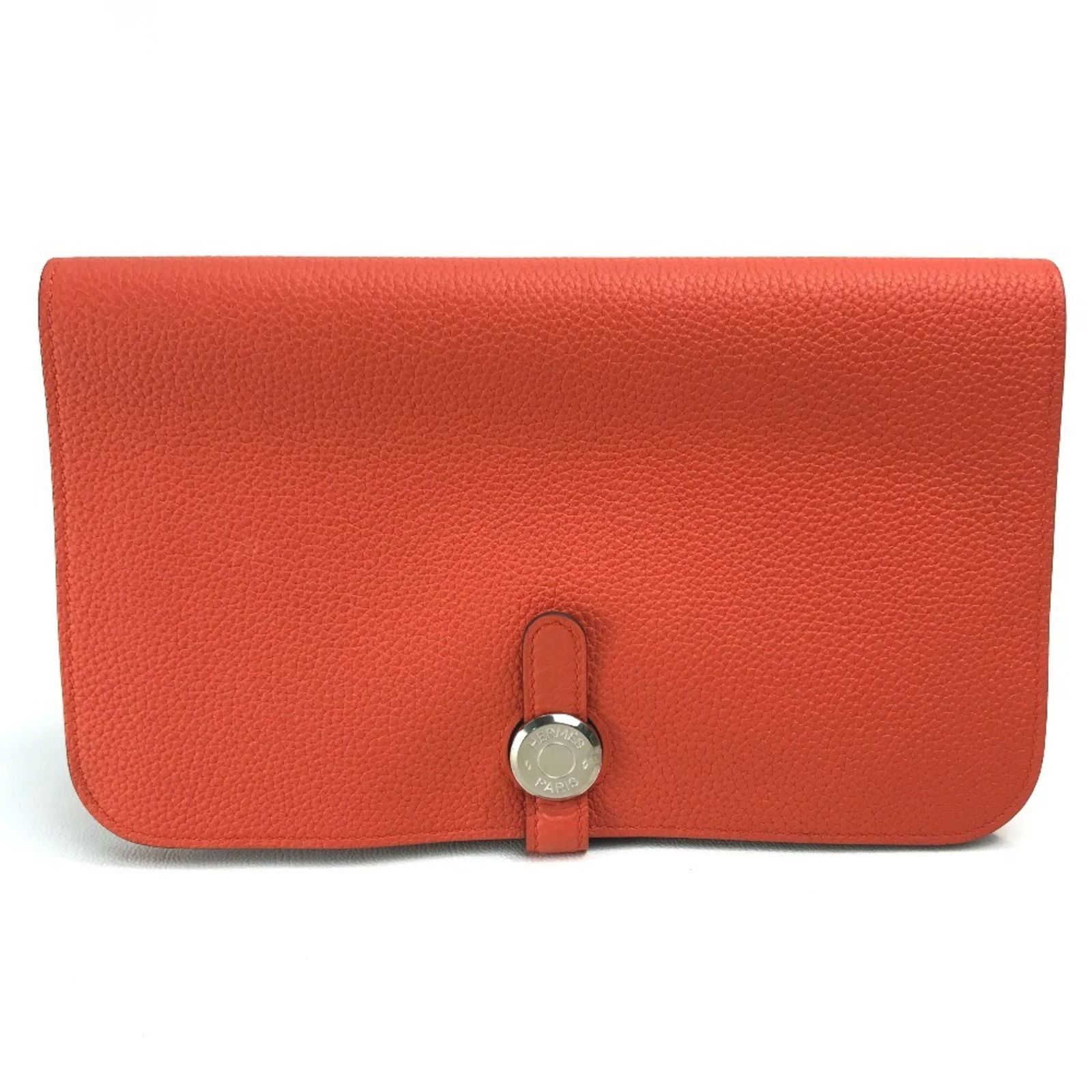 Hermes Dogon GM Red Leather Wallet 12cm x 20cm France (1 of 13)