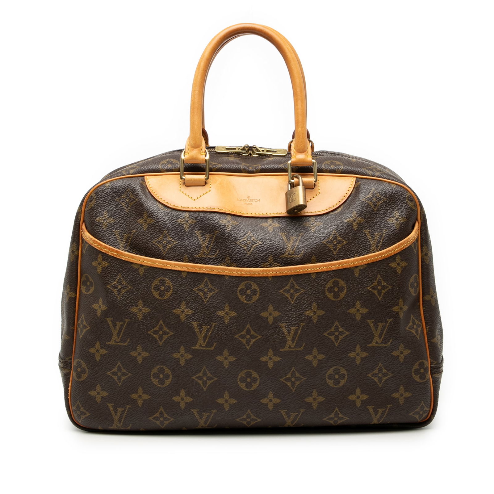 Louis Vuitton Monogram Deauville Bag with Vachetta Leather Trim (1 of 8)