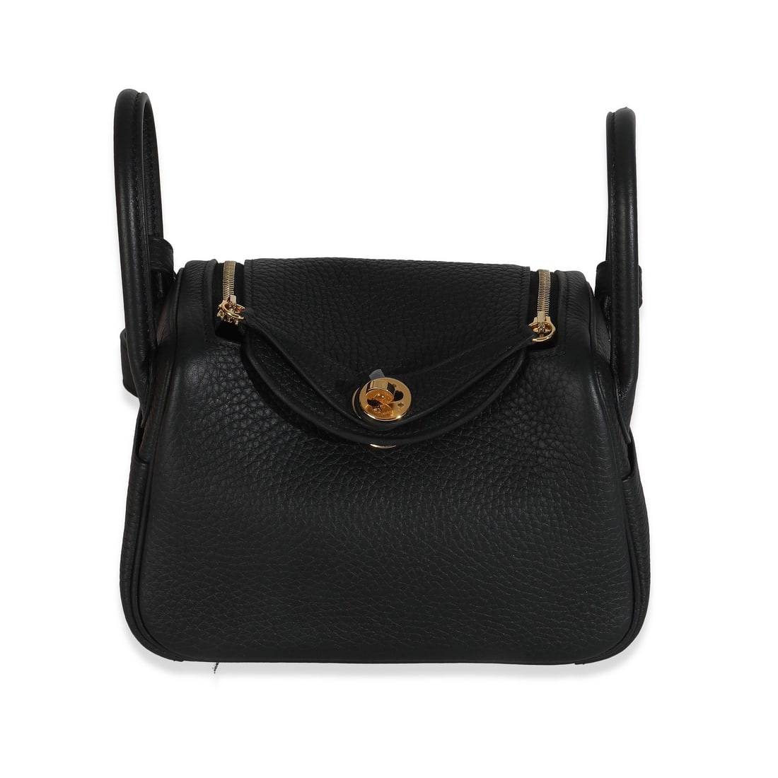 Hermes Black Clemence Mini Lindy 20 Handbag GHW 2024 (1 of 10)