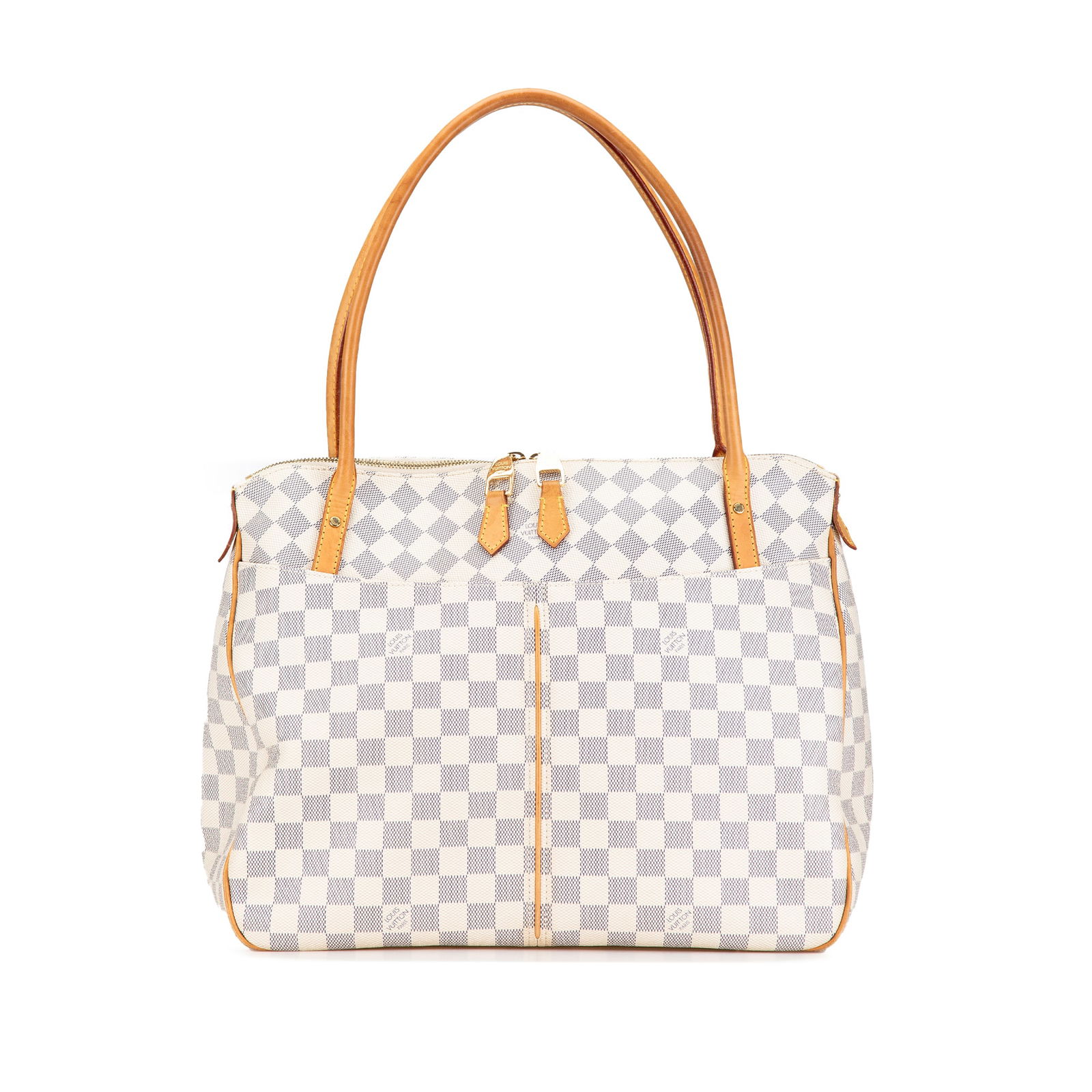 Louis Vuitton Damier Azur Figheri GM White Canvas Bag (1 of 7)