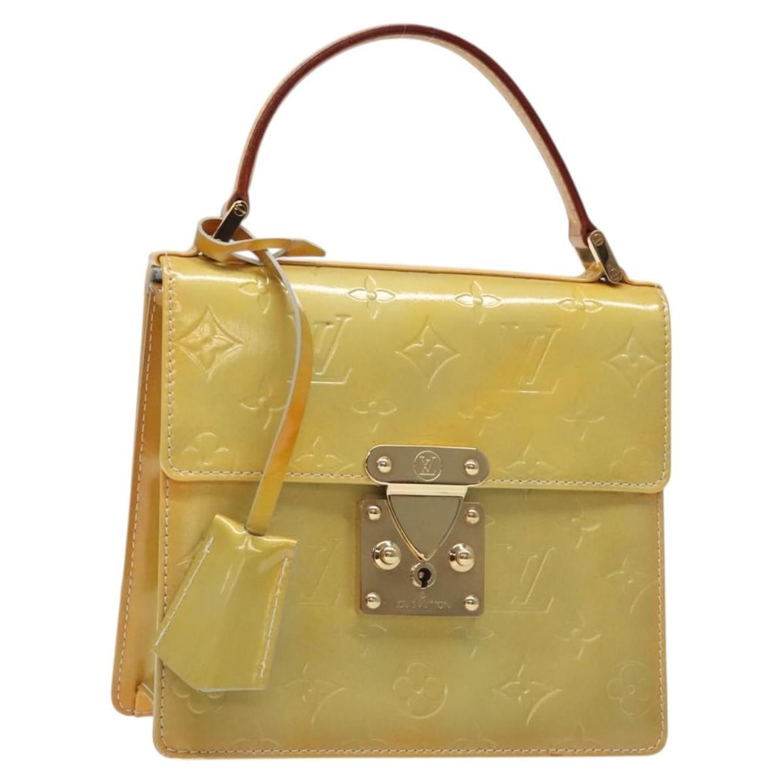 LOUIS VUITTON Monogram Vernis Spring Street Hand Bag Gris M91029 Auth: LOUIS VUITTON Monogram Vernis Spring Street Hand Bag Gris M91029 Auth This elegant Louis Vuitton Monogram Vernis Spring Street Hand Bag in Gris is a stylish addition to any wardrobe. Crafted from high