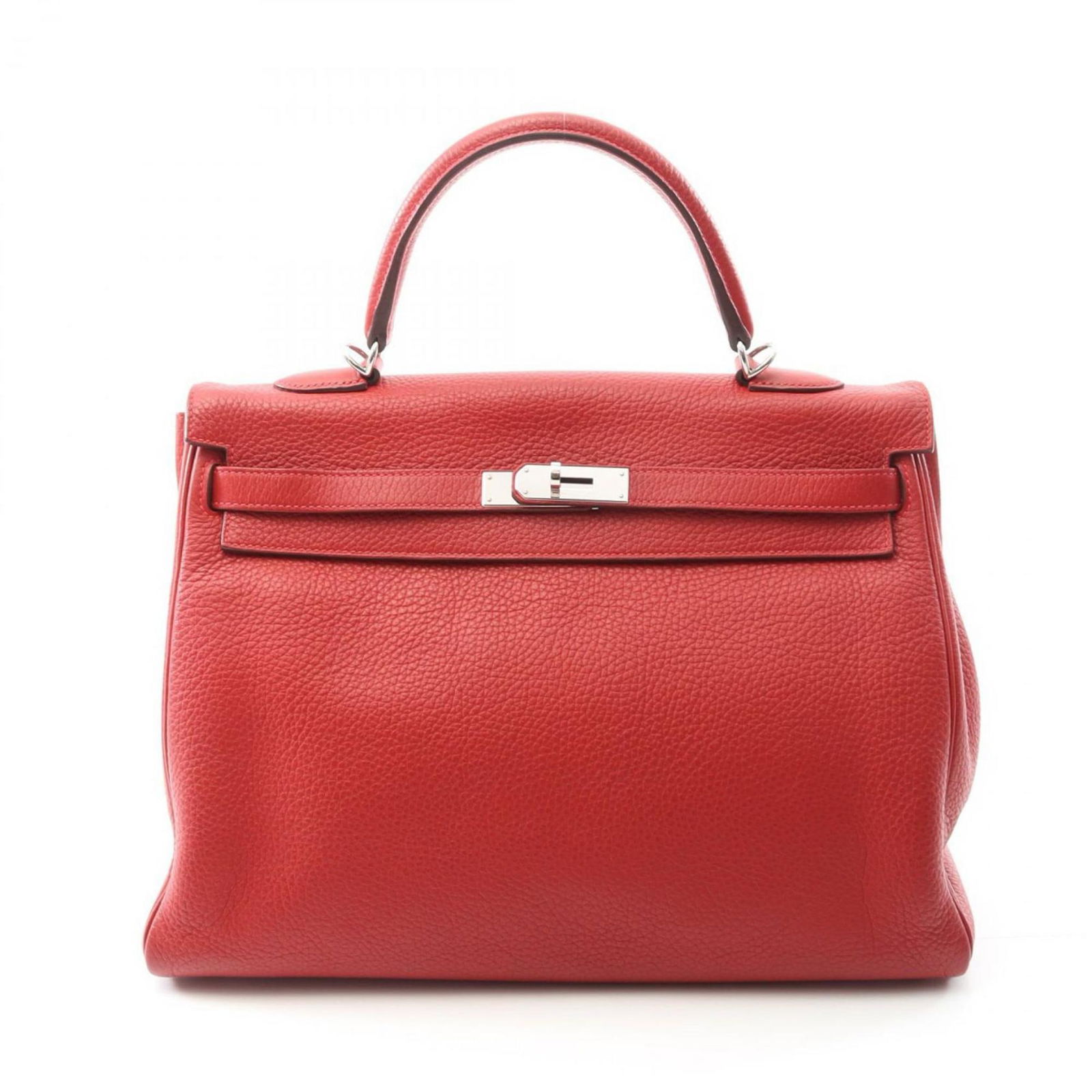Red Leather Kelly 35 Handbag by Hermes France (1 of 1)
