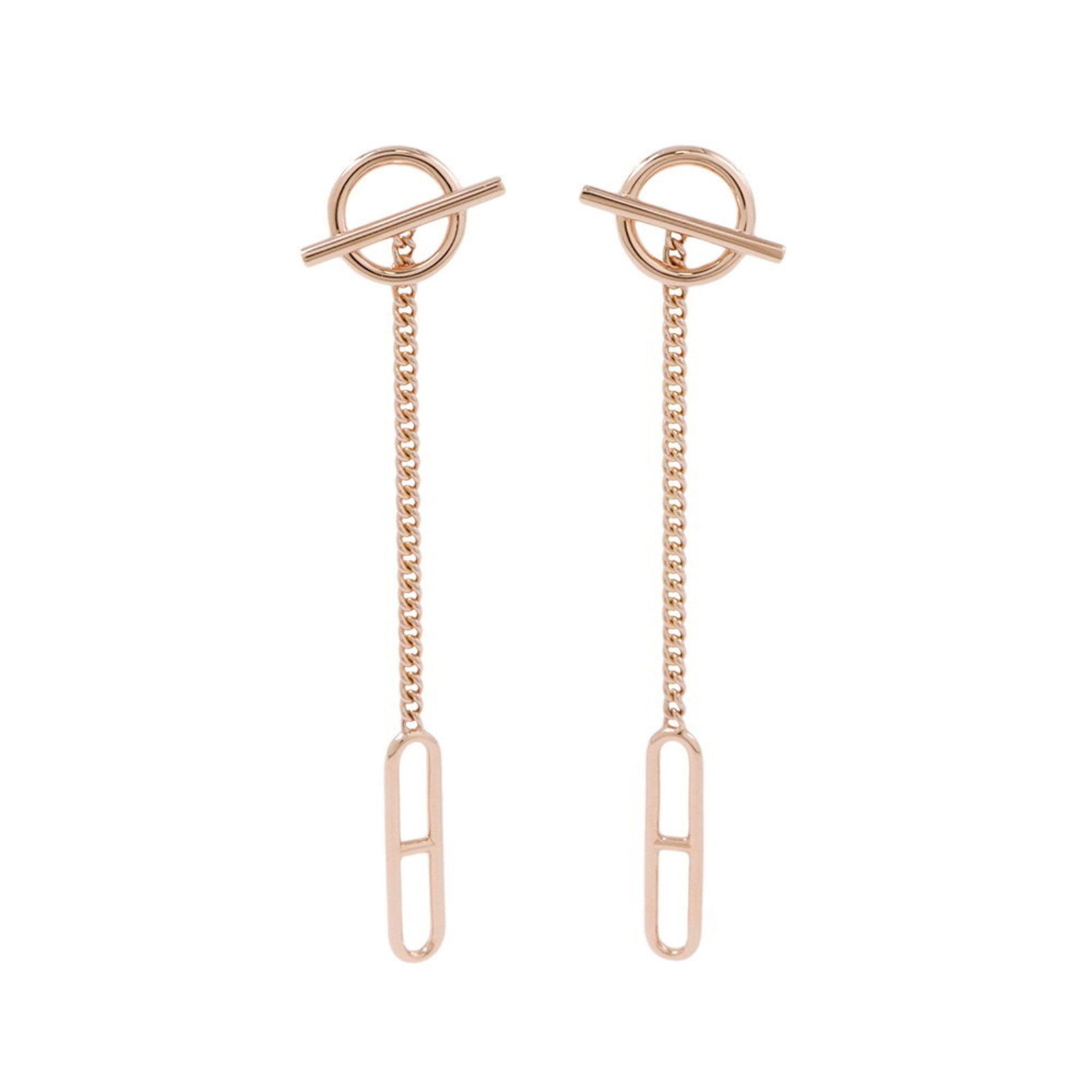 Rose Gold Chaine d'ancre Accessory by Hermes France 1.5 cm x 6.25 cm: Rose Gold Chaine d'ancre Accessory by Hermes France 1.5 cm x 6.25 cm Hermes Chaine d'ancre accessory crafted in rose gold, featuring a gold color. This piece is designed for women and was made in Fran