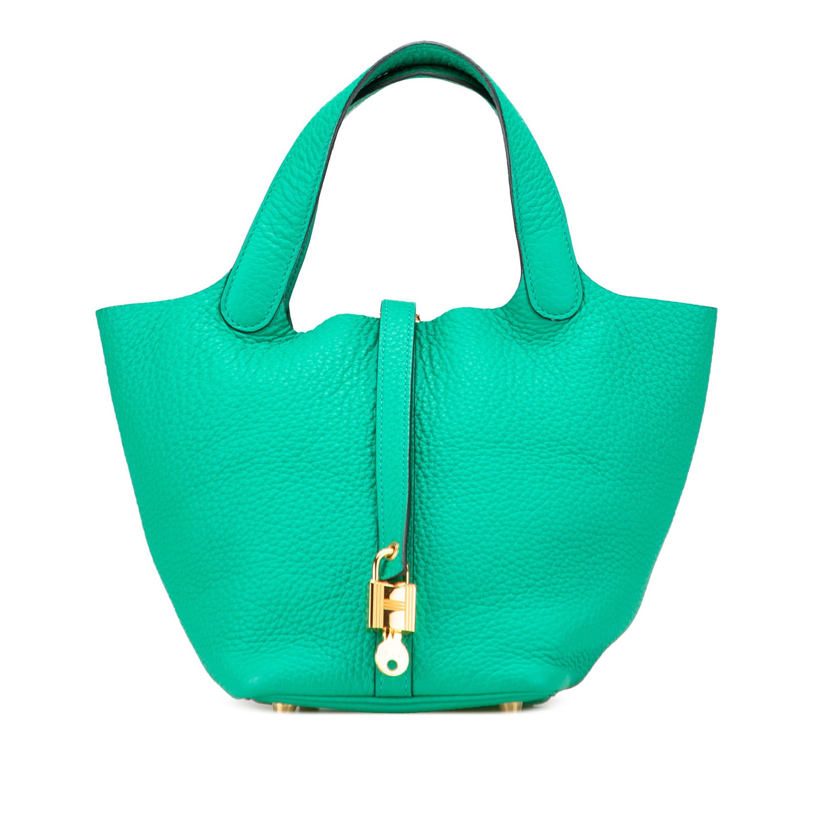 Hermes Clemence Picotin Lock 18 Green Leather Bag (1 of 11)
