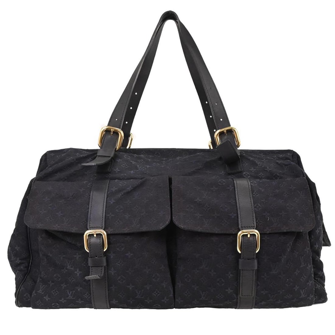 Louis Vuitton Monogram Clodyne Duffle Handbag M42331 Navy Travel Bag: Louis Vuitton Monogram Clodyne Duffle Handbag M42331 Navy Travel Bag Introducing the Louis Vuitton Monogram Mini Clodyne Duffle Handbag, a perfect blend of style and functionality for your travel need