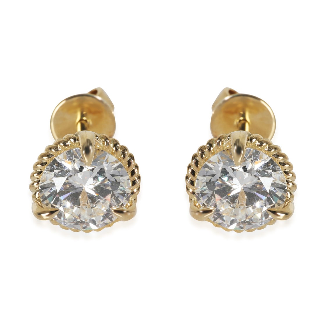 Lab-Grown Diamond Earrings 2.97 Ctw in 14K Yellow Gold (1 of 3)