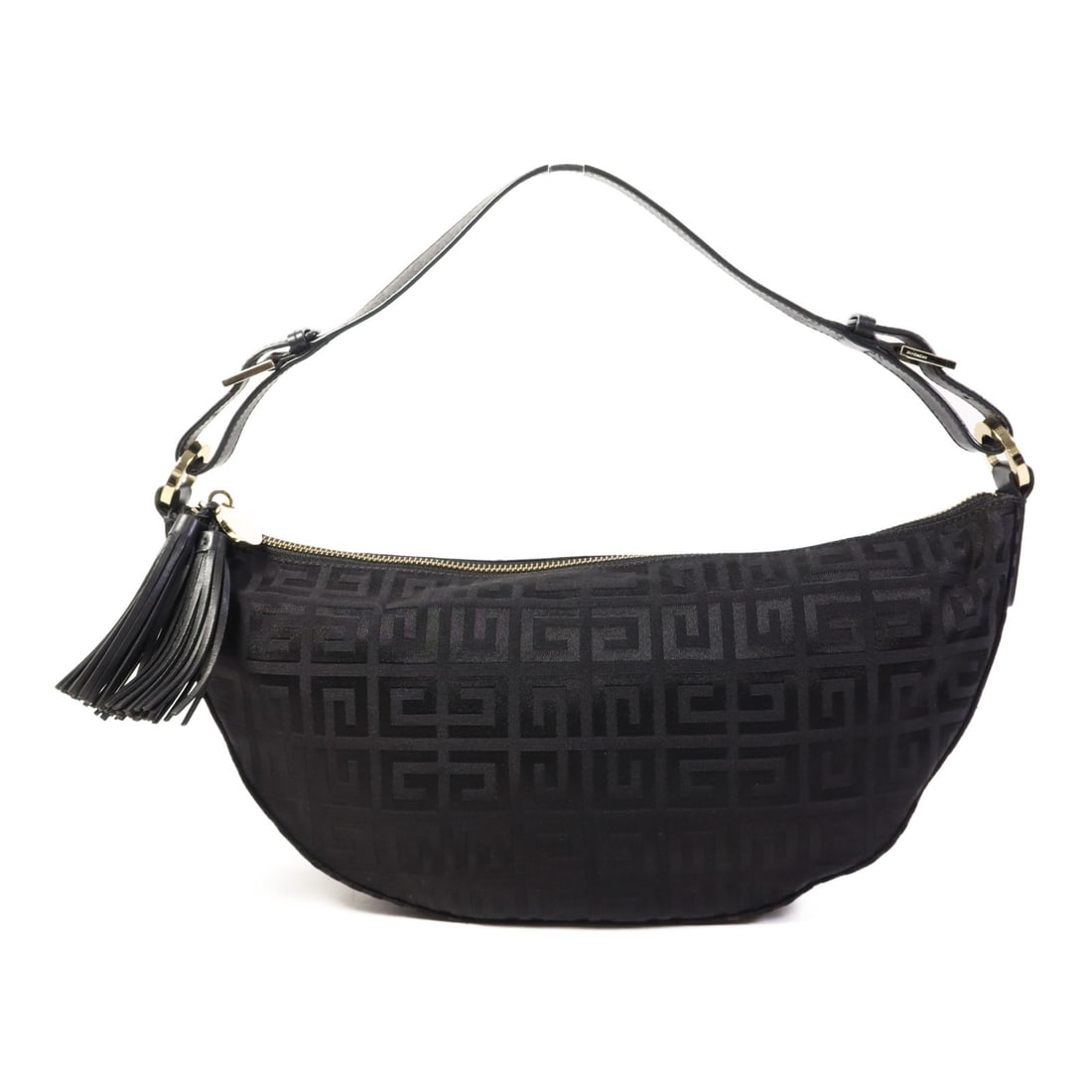GIVENCHY GHW Black Canvas Shoulder Bag (1 of 16)