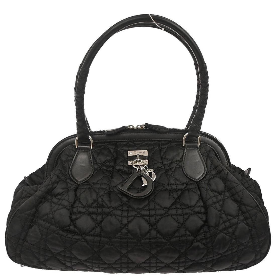 Dior Cannage Black Nylon Top Handle Doctor Bag 02-BO-0048 (1 of 10)