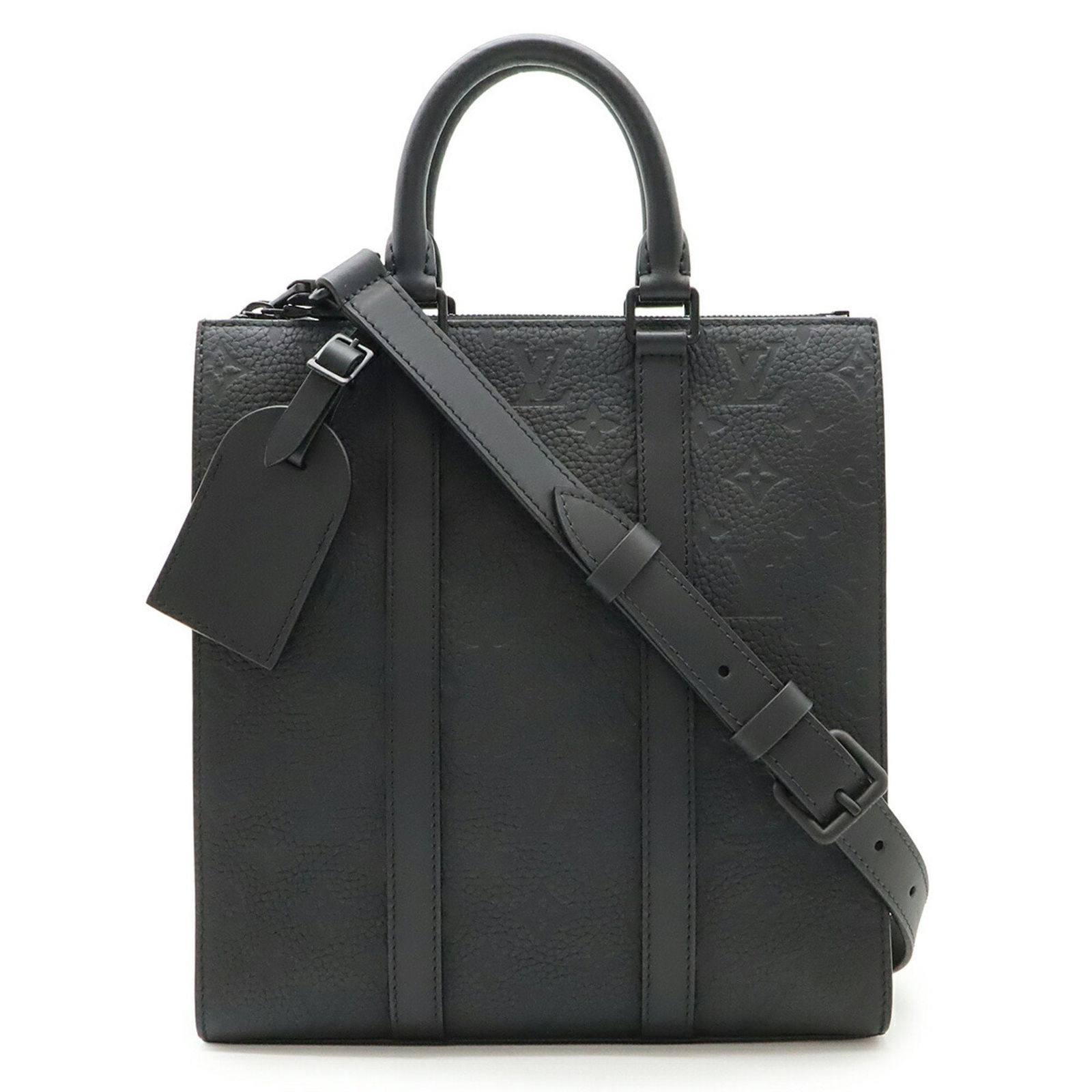 Leather Sac Plat Bag by Louis Vuitton in Black (1 of 1)