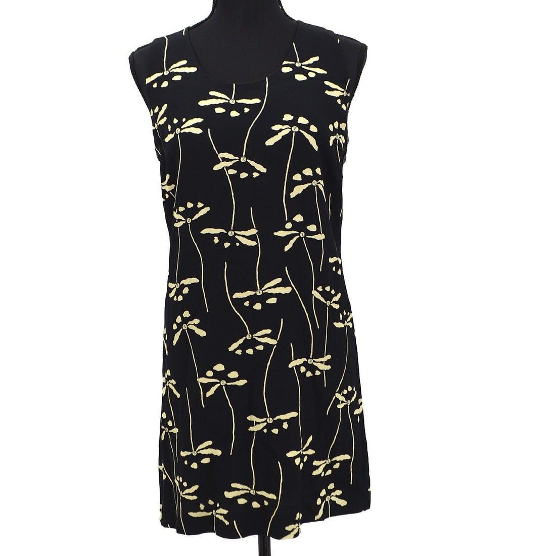 Chanel Vintage Black White Sleeveless Dress Spring Summer (1 of 9)