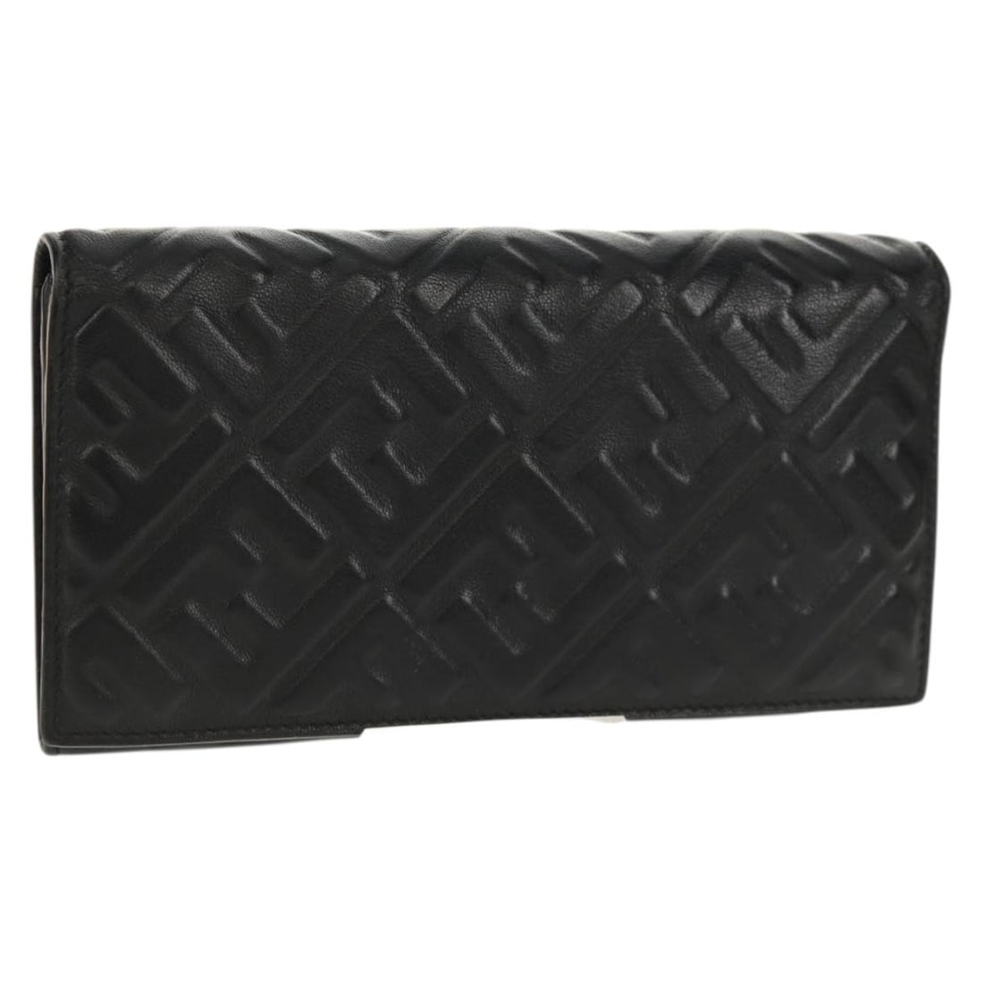 Black Leather and Zucca Canvas Fendi Wallet from Italy (1 of 18)