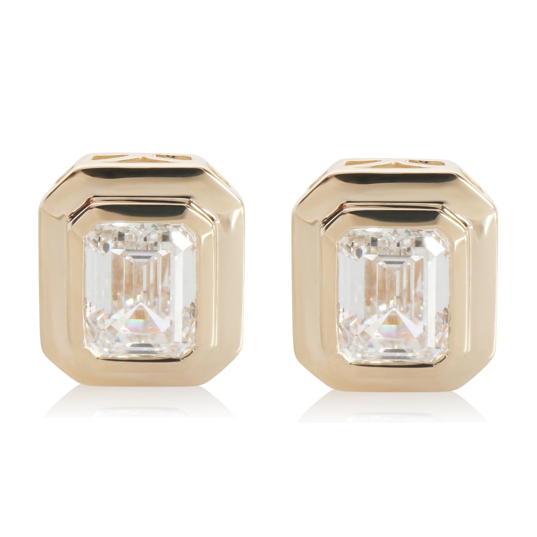 14K Yellow Gold 4.16ct Lab-Grown Diamond Earrings: 14K Yellow Gold 4.16ct Lab-Grown Diamond Earrings Elevate your jewelry collection with these stunning 4.16 ctw Yellow Gold Lab-Grown Diamond Earrings. Expertly crafted in the United States, these earr