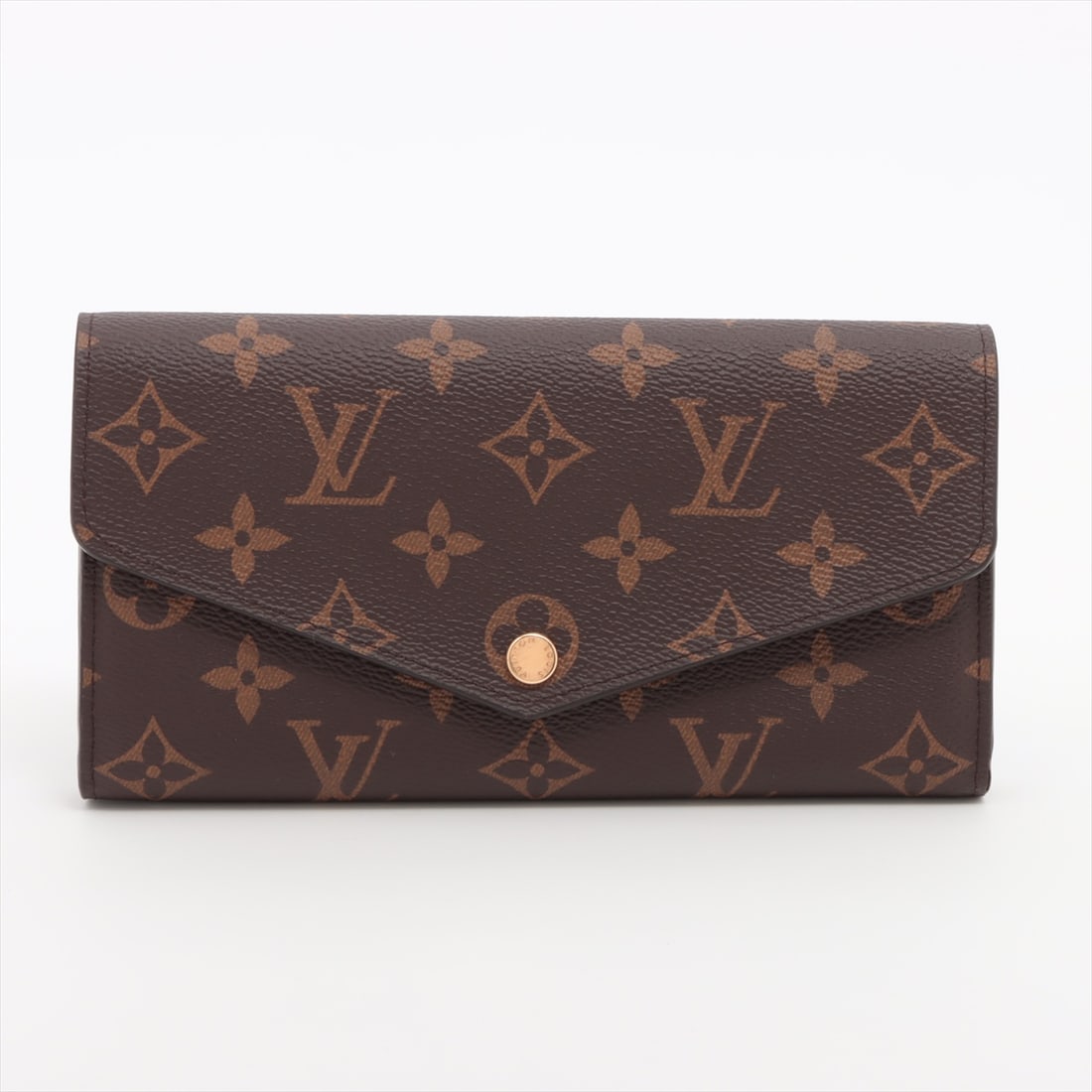 Sarah canvas wallet by Louis Vuitton in brown (1 of 13)