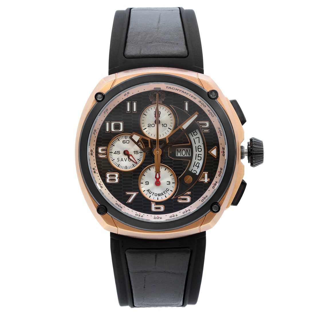 Savoy Epic Automatic Limited Edition Rose Gold Black Dial Men's Watch (1 of 4)