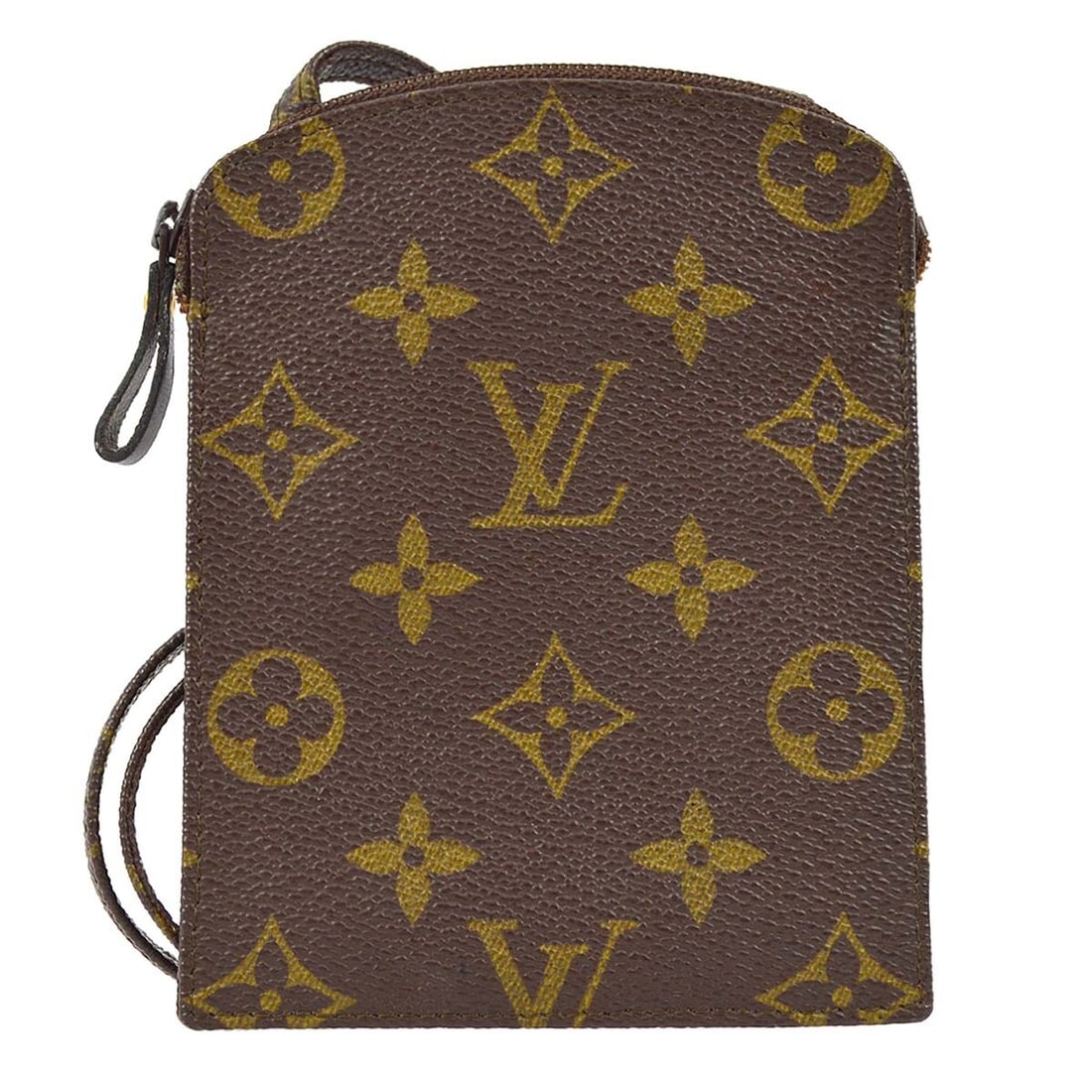 Louis Vuitton Monogram Pochette Secret Shoulder Bag M45484 Brown Canvas (1 of 7)