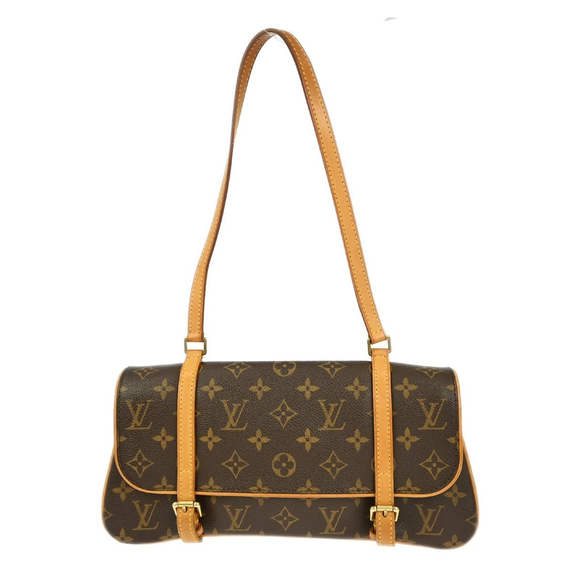 Louis Vuitton Monogram Marel Small Top Handle Bag M51157 Brown Canvas (1 of 10)