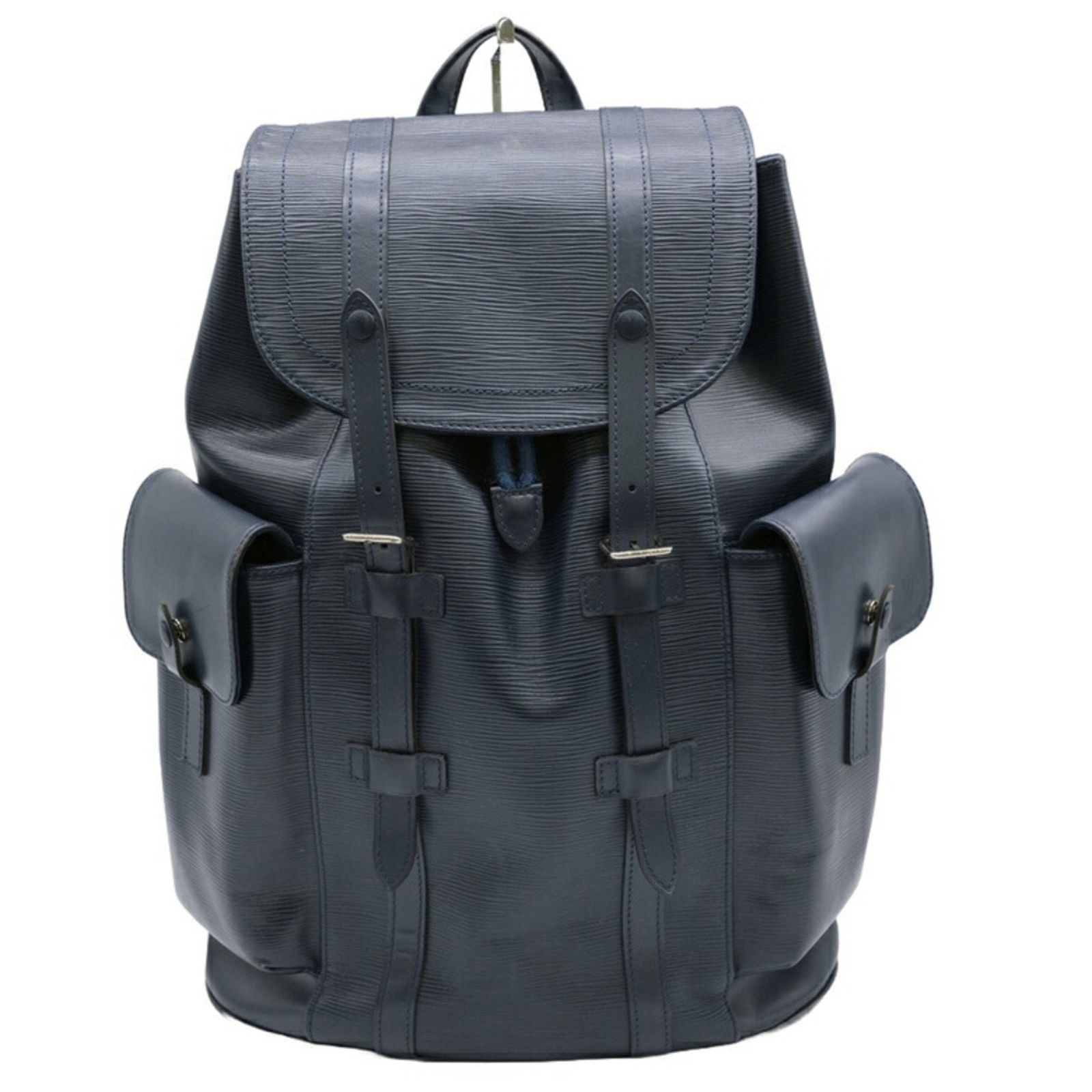 Louis Vuitton Christopher Navy Leather Backpack 47cm French Origin (1 of 16)