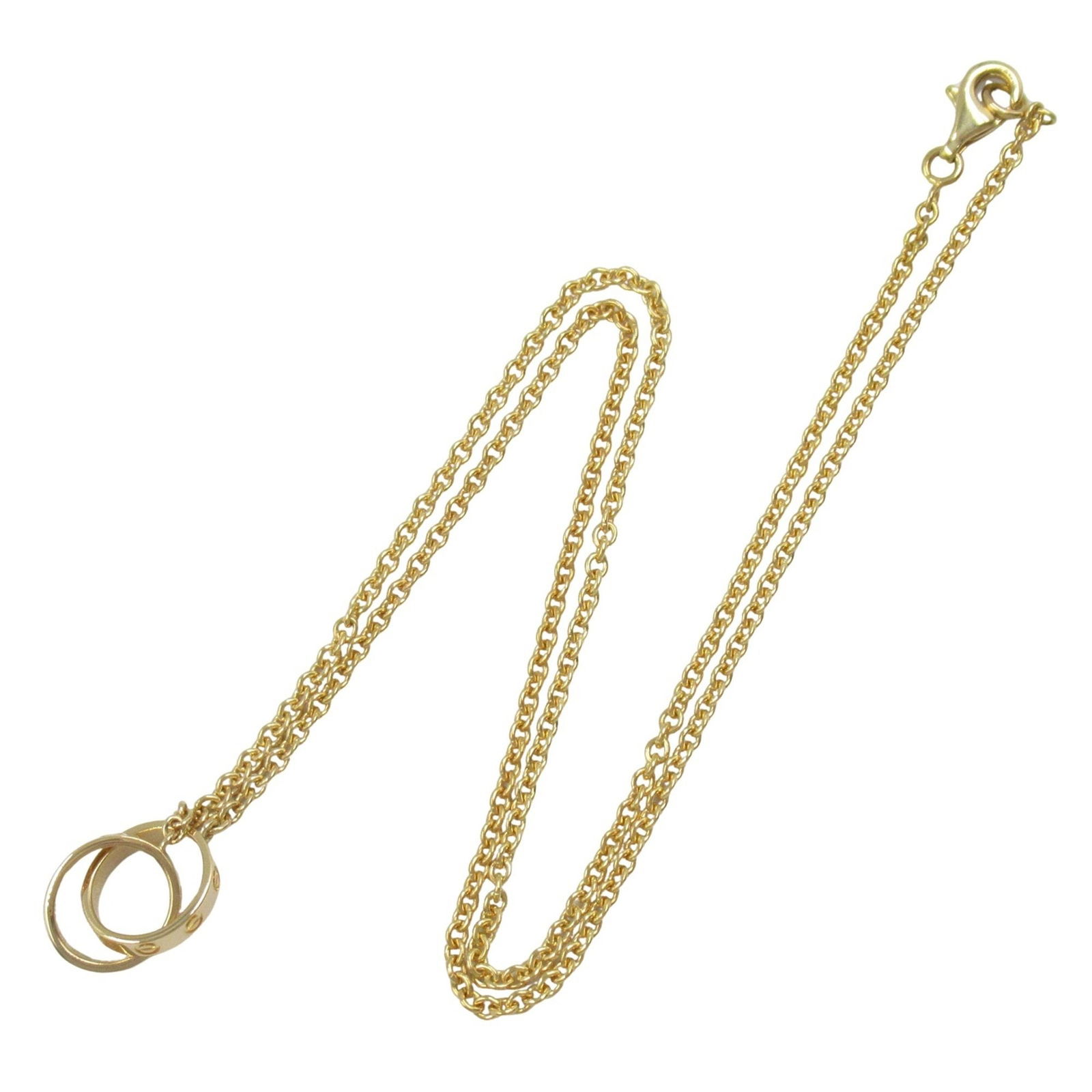 Cartier Love Circle Pendant Necklace in Yellow Gold 43cm (1 of 1)