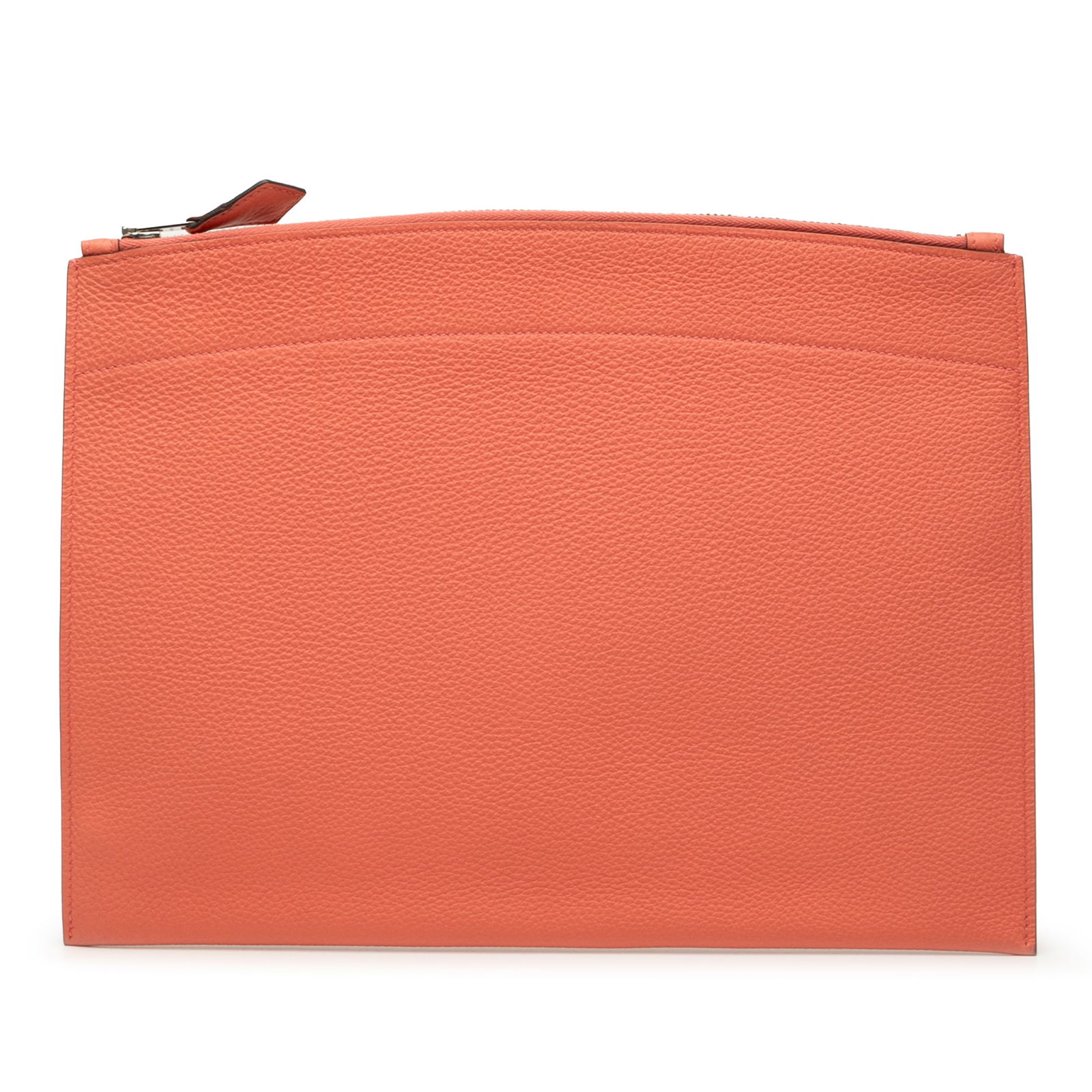 Hermes Medium Togo Bazar Pouch in Crevette Leather (1 of 7)