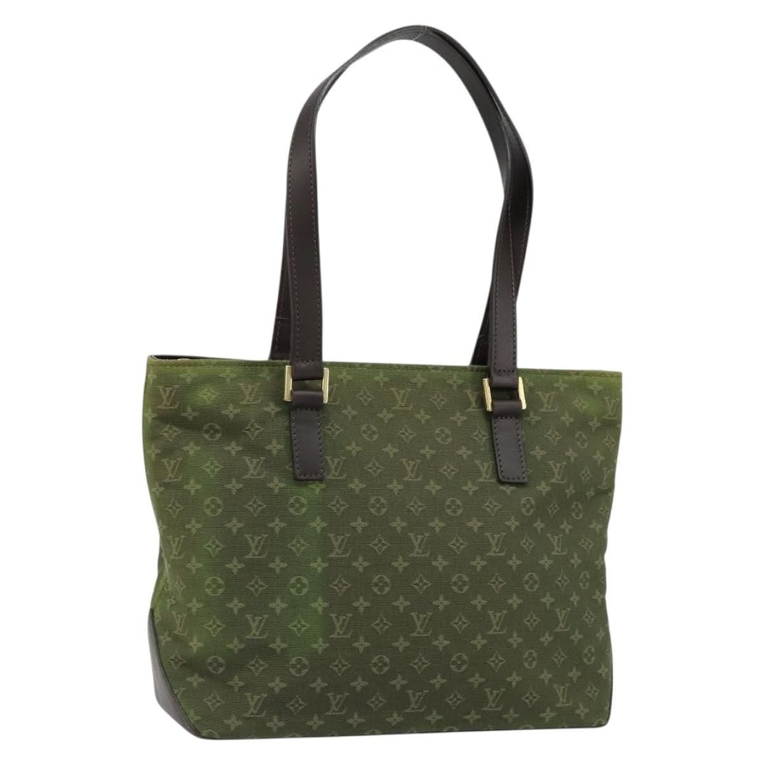 LOUIS VUITTON Monogram Mini Cabas Piano Tote Bag TST Khaki Auth (1 of 18)