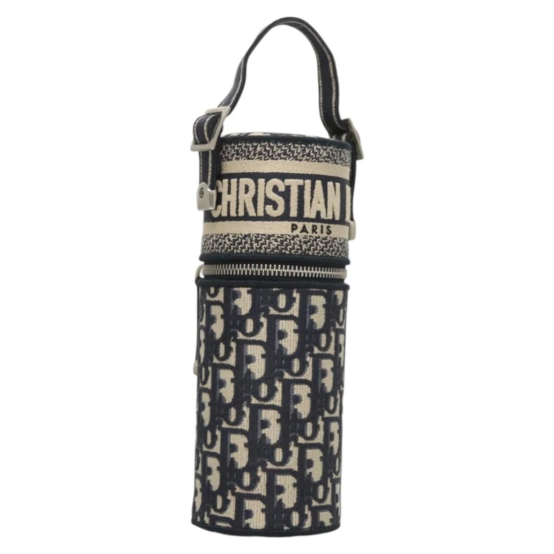 Christian Dior Navy Canvas Accessory Case Made in Italy: Christian Dior Navy Canvas Accessory Case Made in Italy Introducing the Christian Dior Oblique Fragrance Case, a sophisticated accessory case crafted from premium navy canvas. This stylish case measur