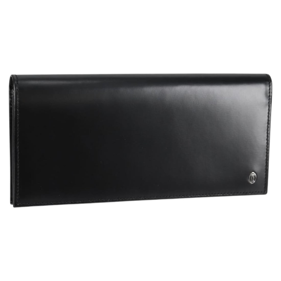 CARTIER Black Leather Long Wallet with Dust Bag Auth FCQB (1 of 18)