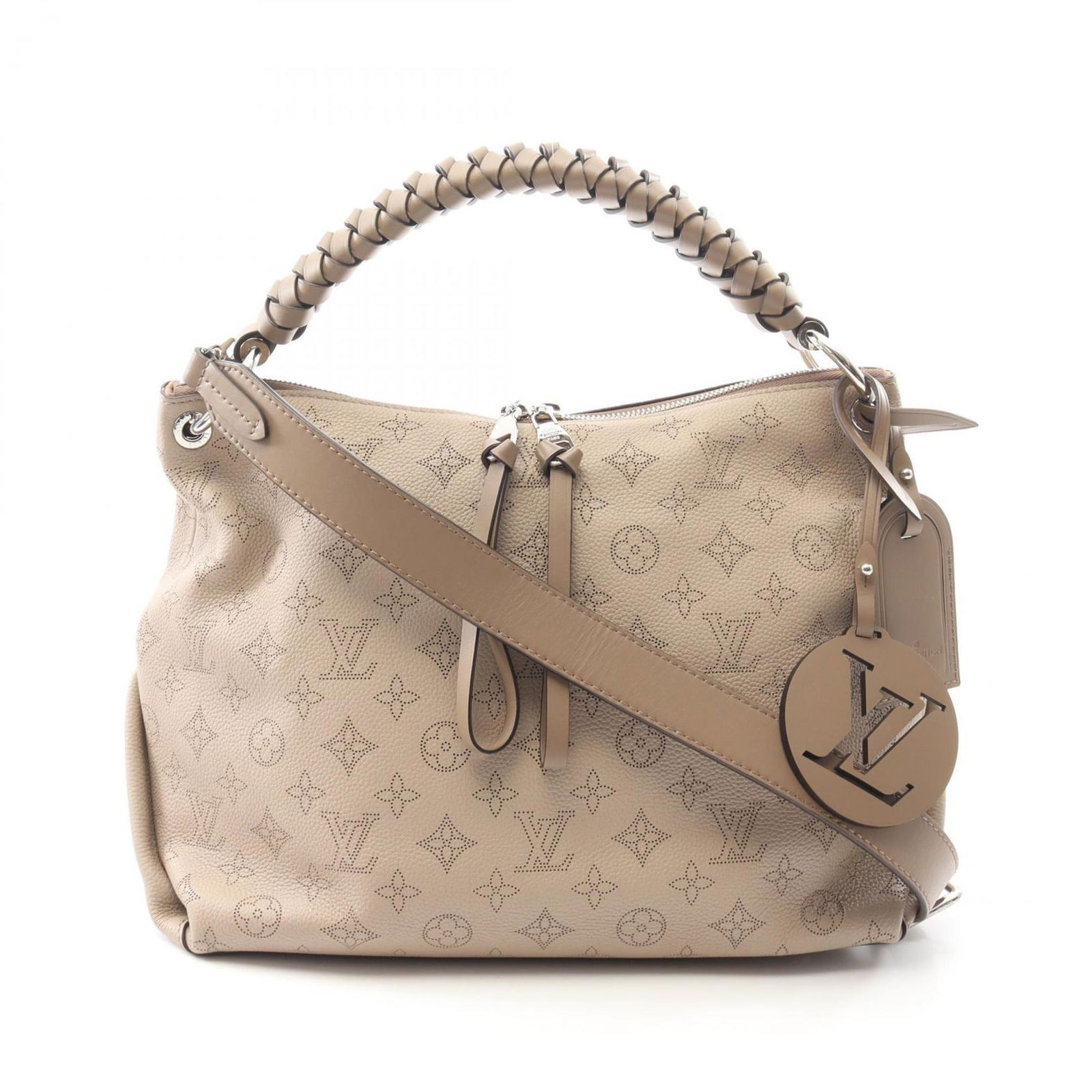 Beige Leather Beaubourg Bag by Louis Vuitton 25cm x 31cm x 17cm: Beige Leather Beaubourg Bag by Louis Vuitton 25cm x 31cm x 17cm The Louis Vuitton Beaubourg is a women's handbag crafted from beige leather. Made in Spain, this bag features a spacious interior. It is