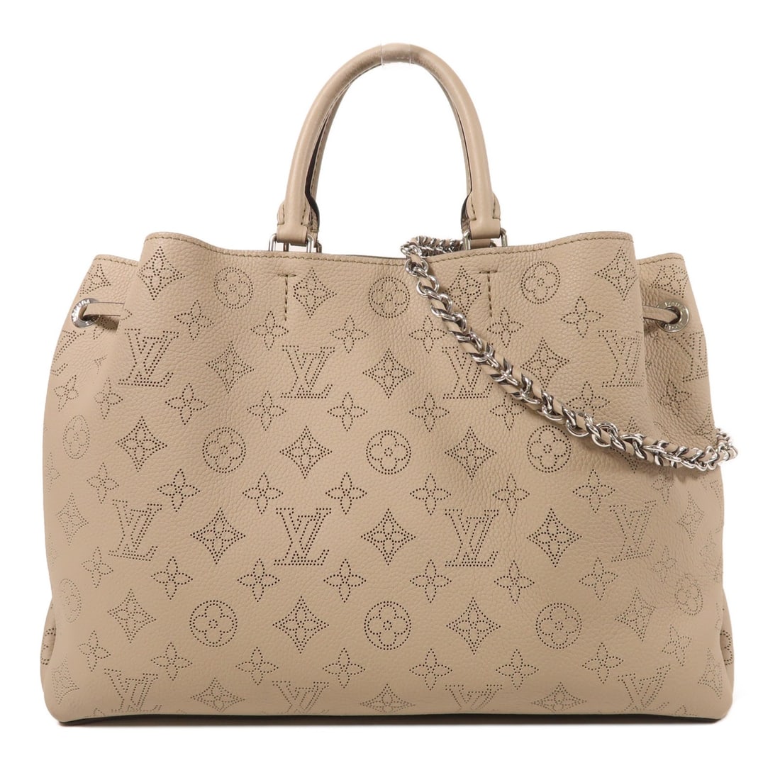 Louis Vuitton Bella 2 Way Shoulder Bag Mahina Galet Gray: Louis Vuitton Bella 2 Way Shoulder Bag Mahina Galet Gray Elevate your accessory collection with the LOUIS VUITTON Bella Tote, a versatile 2-way shoulder bag designed for both style and functionality.