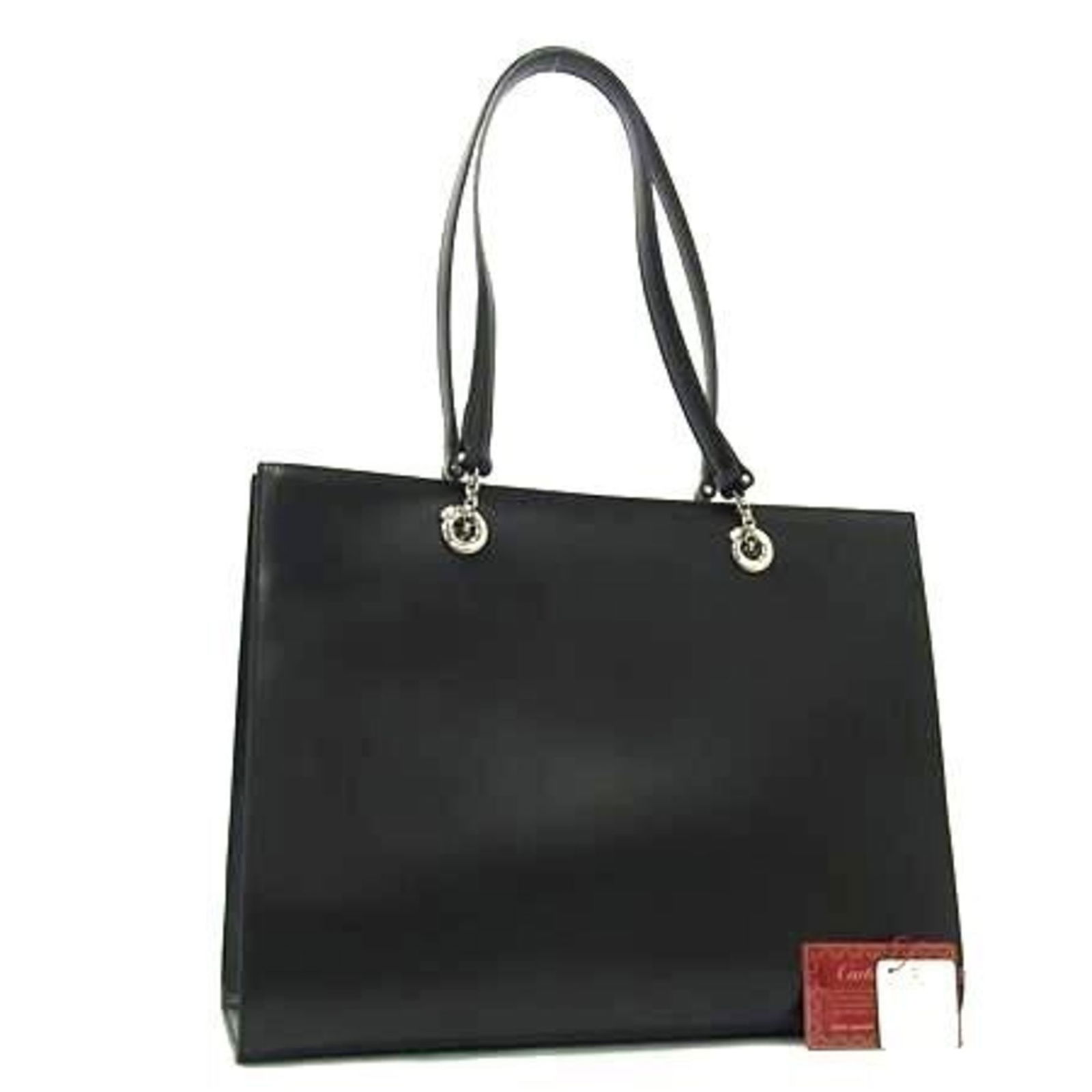 Cartier Panthere Black Leather Tote Bag 28.5cm x 37cm (1 of 6)