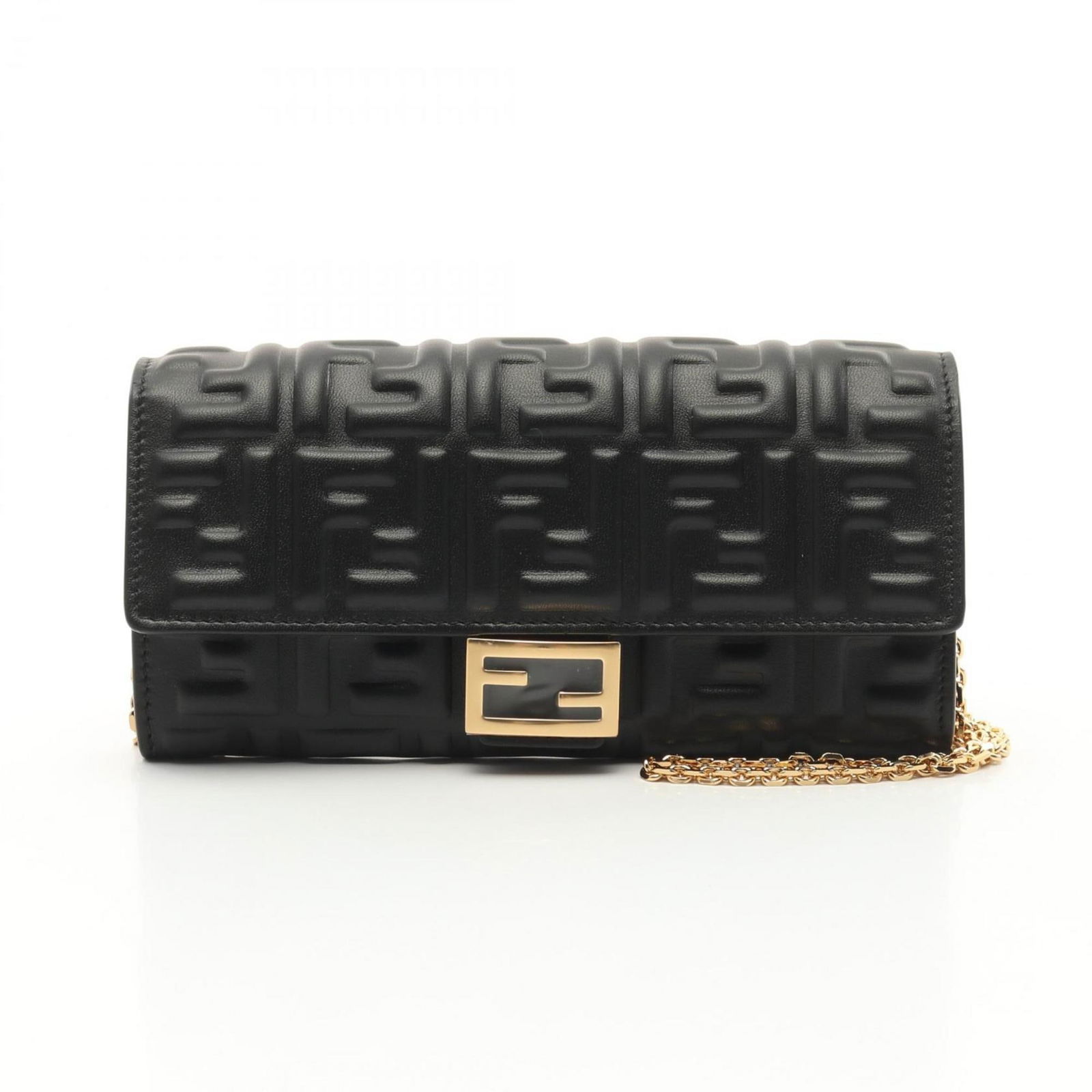 Black Leather Continental Wallet by Fendi Italy (1 of 1)