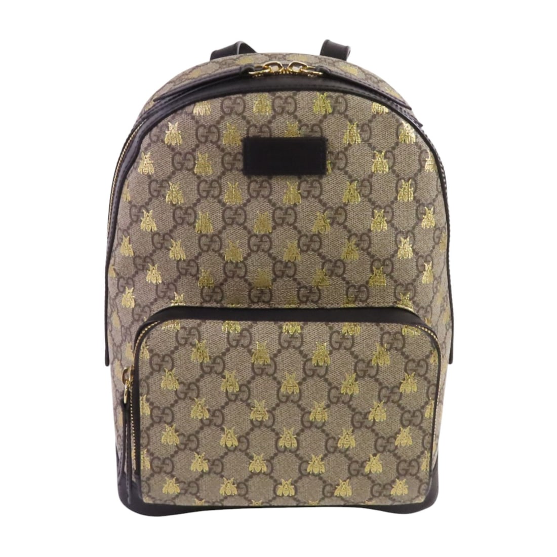 Gucci GG Supreme Brown Backpack with Gold Tone Hardware 427042 (1 of 17)