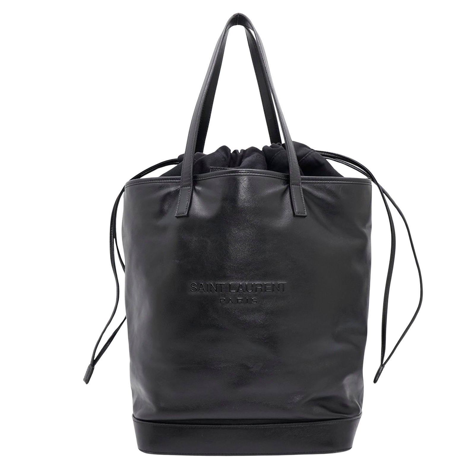 Black Leather Saint Laurent Teddy Bag 32cm (1 of 18)