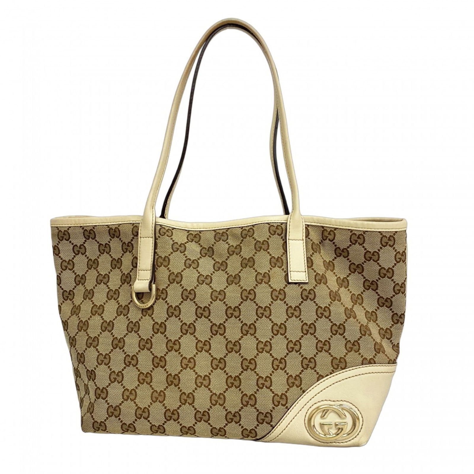 Beige Canvas Handbag by Gucci GG Model for Women (1 of 1)