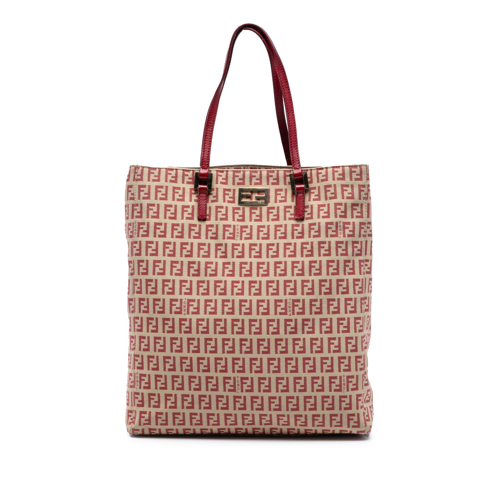 Fendi Zucchino Canvas Tote Bag Brown Fabric Italy: Fendi Zucchino Canvas Tote Bag Brown Fabric Italy The Fendi Zucchino Canvas Tote is a stylish and practical accessory, crafted from durable canvas with a rich brown hue. This tote bag features flat le