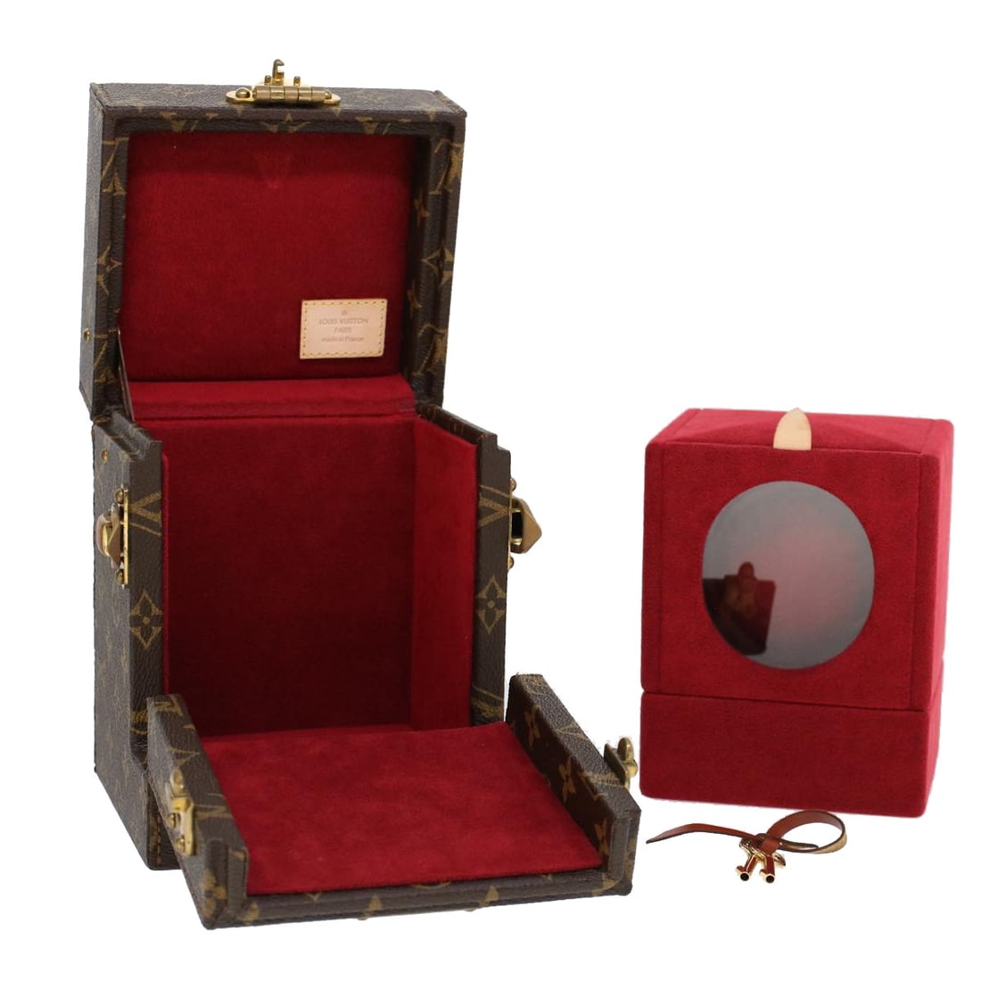 LOUIS VUITTON Monogram Coffret Winding Machine M48126 Auth Accessory Case (1 of 18)