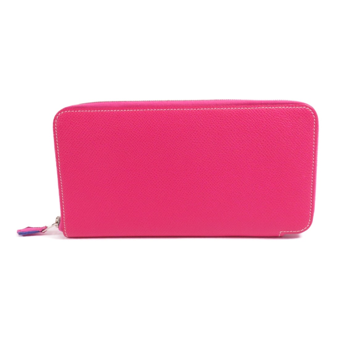 HERMES Epsom Leather Long Wallet Rose Tyrien Pink (1 of 13)