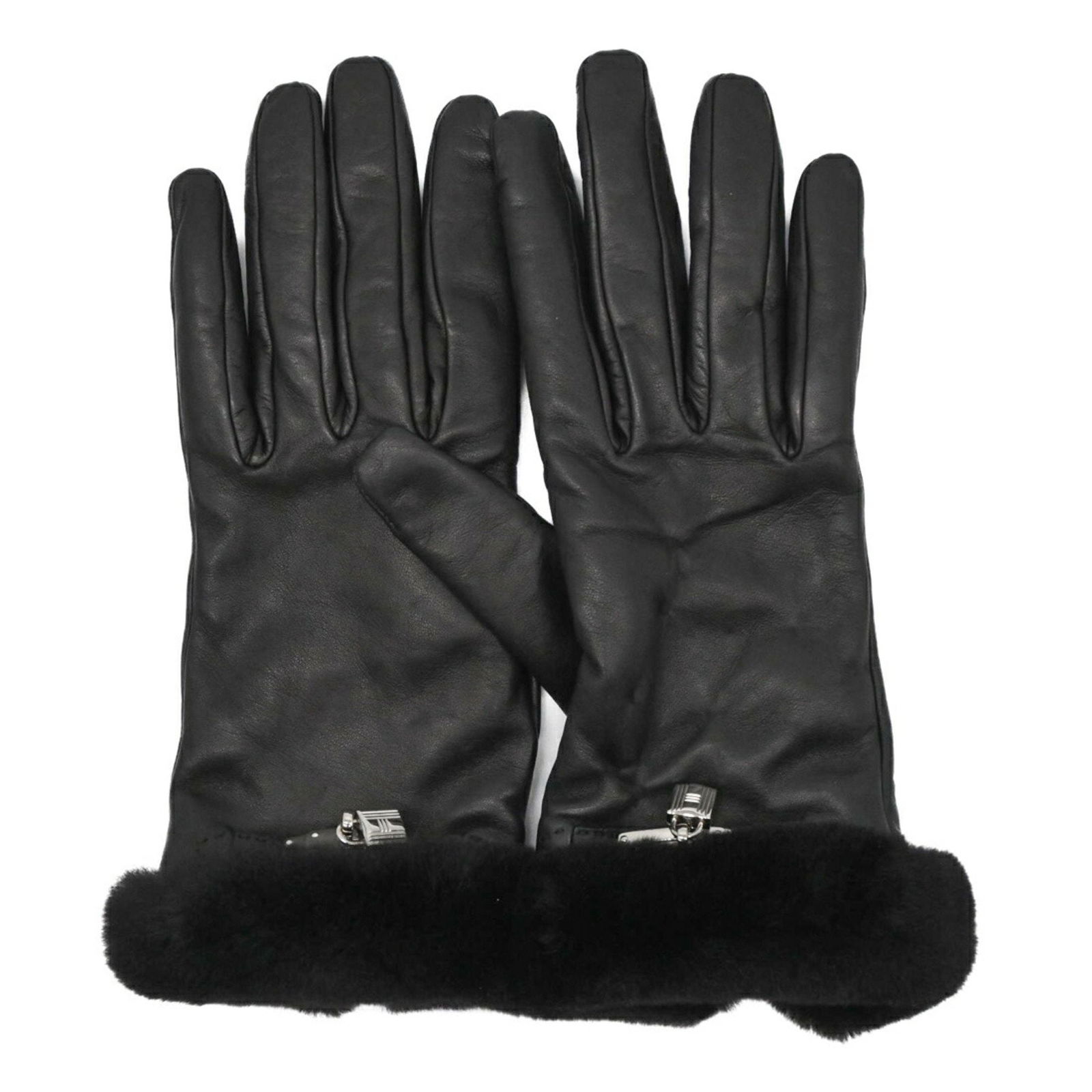 Black Leather Kelly Handbag by Hermes France (1 of 1)