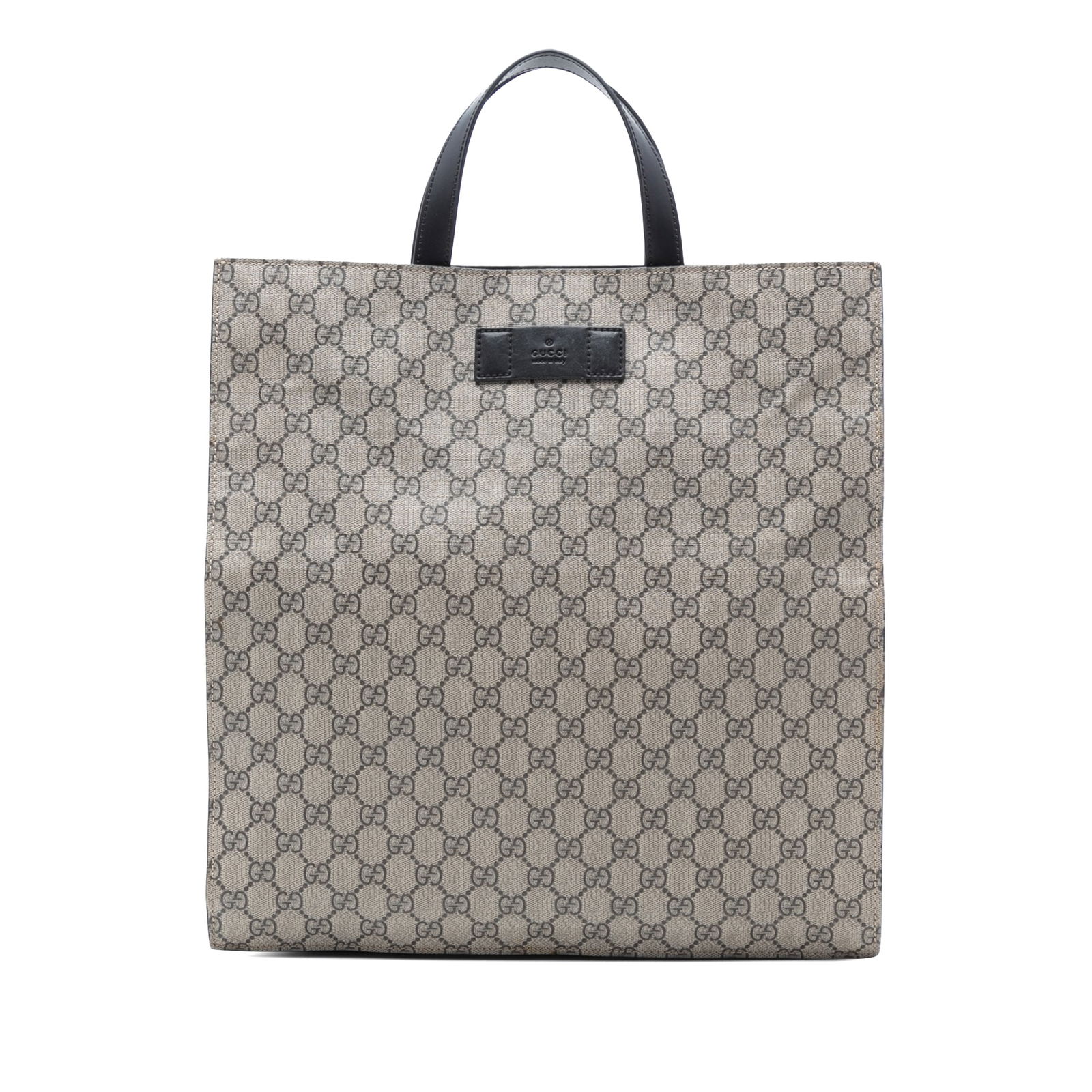 Gucci GG Supreme Brown Coated Canvas Convertible Tote Bag (1 of 7)
