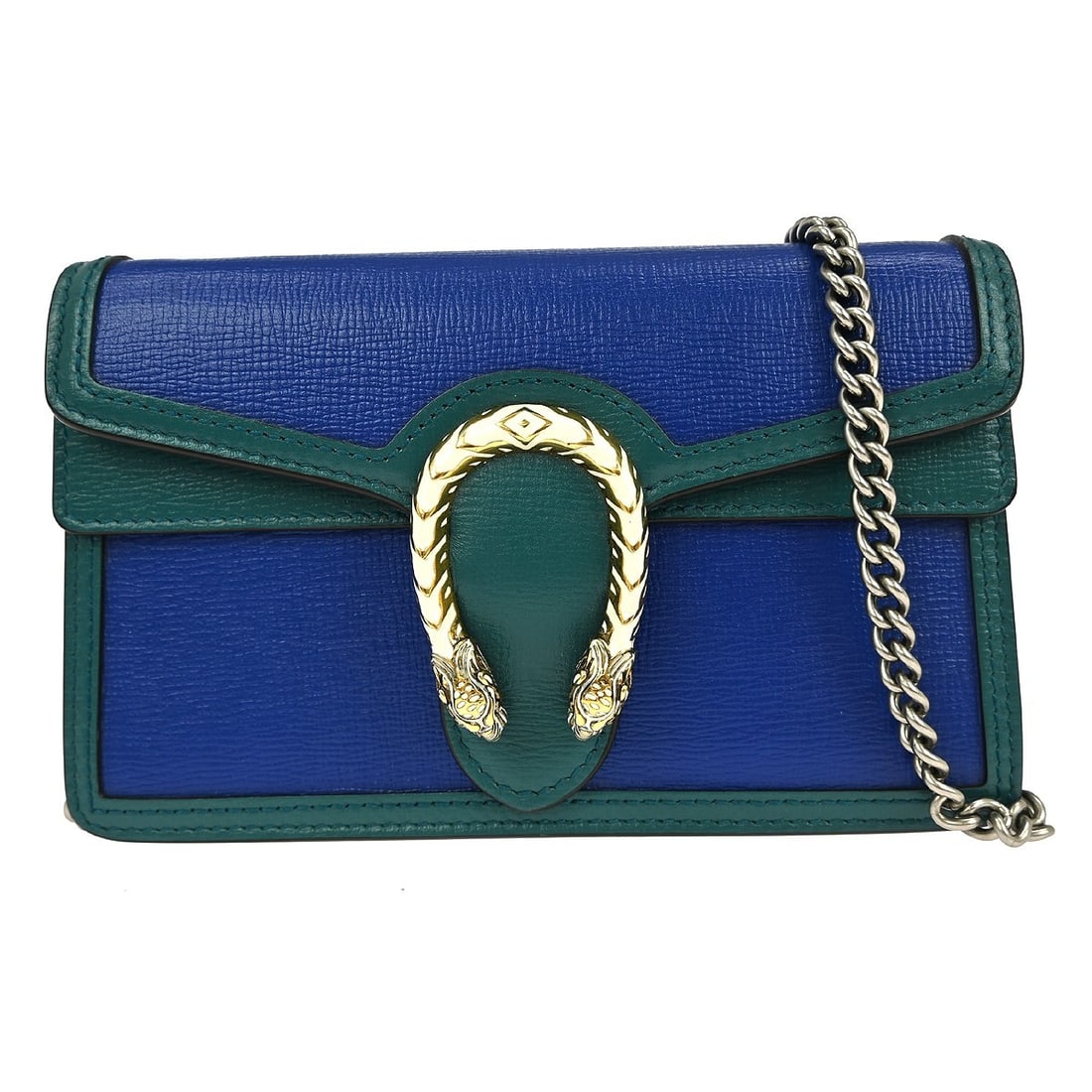 Gucci Dionysus Medium Blue Leather Shoulder Bag Model 476432 (1 of 7)