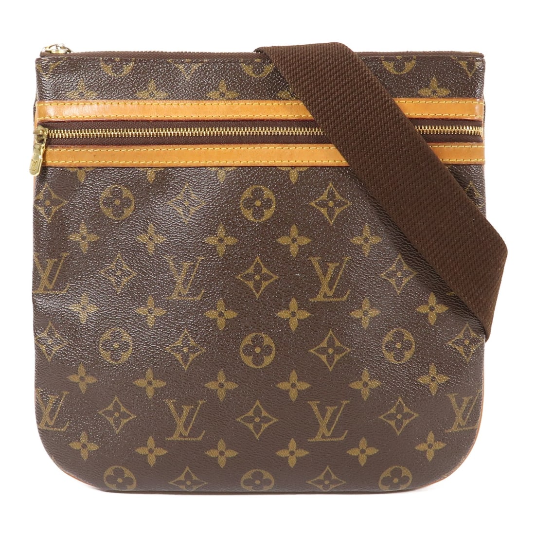 LOUIS VUITTON Pochette Bosphore Shoulder Bag M40044 Monogram Brown (1 of 12)