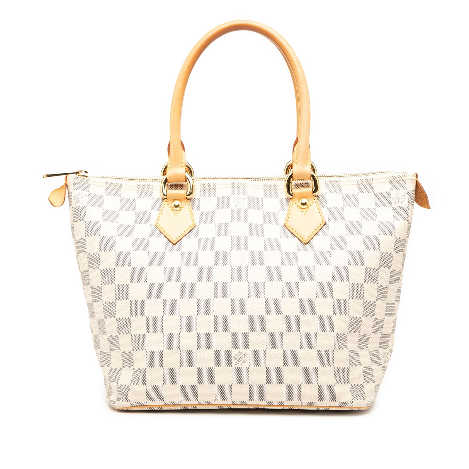Louis Vuitton Damier Azur Saleya PM Handbag White Canvas (1 of 8)