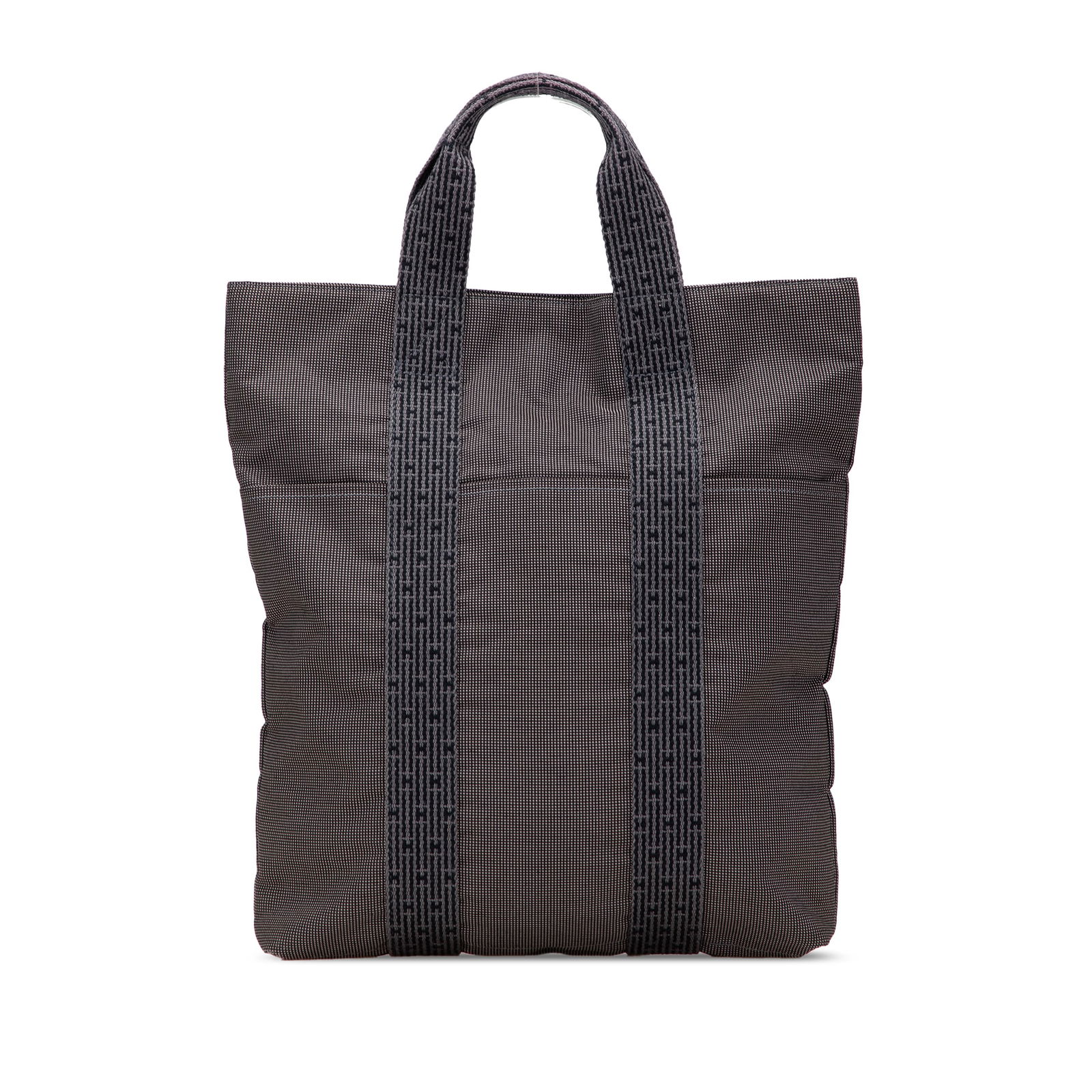 Hermes Gray Canvas Herline Cabas Tote Bag with Zip Closure (1 of 11)