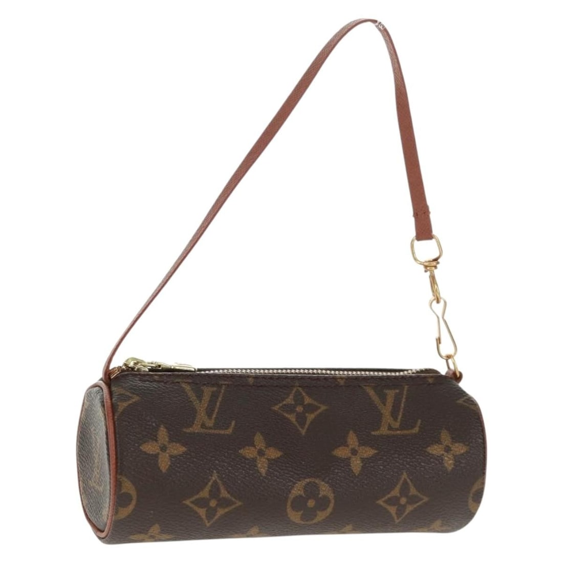 Monogram Canvas Papillon Pouch by Louis Vuitton France: Monogram Canvas Papillon Pouch by Louis Vuitton France This is a Louis Vuitton Monogram Papillon pouch crafted from monogram canvas. The pouch features a monogram exterior with slight rubbing on the s