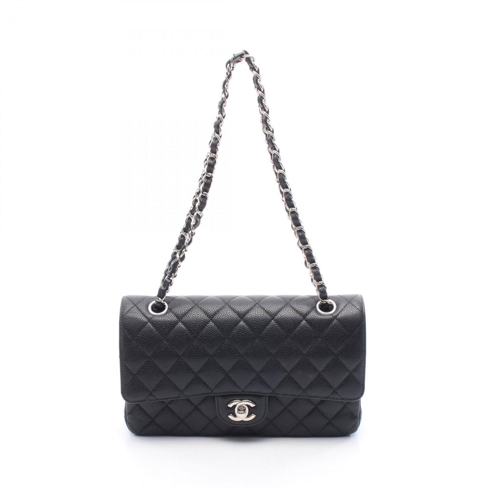 Black Leather Chanel Timeless Handbag 16cm x 25cm x 6.5cm (1 of 9)