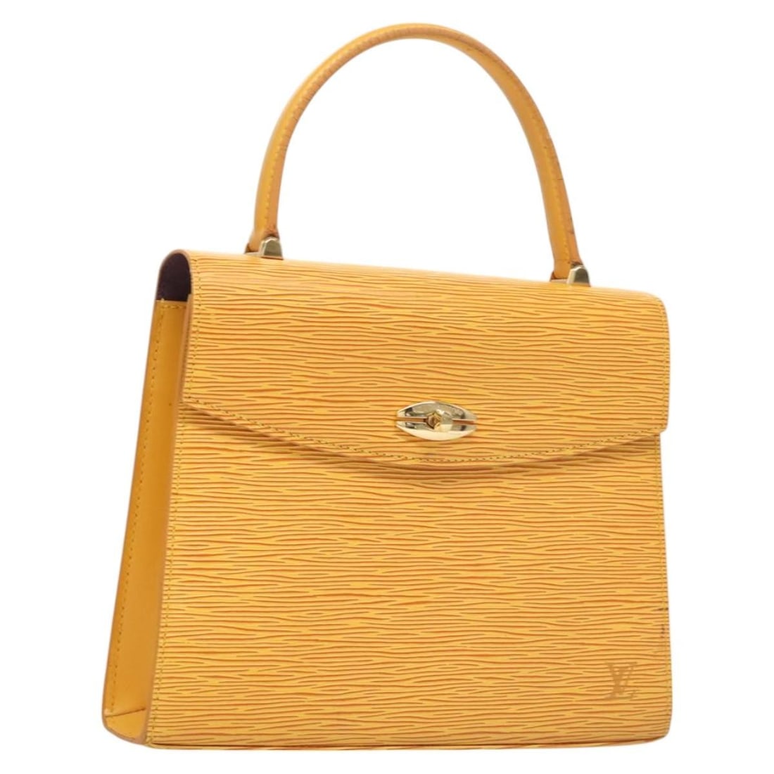 Louis Vuitton Malesherbes Hand Bag Epi Leather Tassili Yellow M52379 (1 of 18)