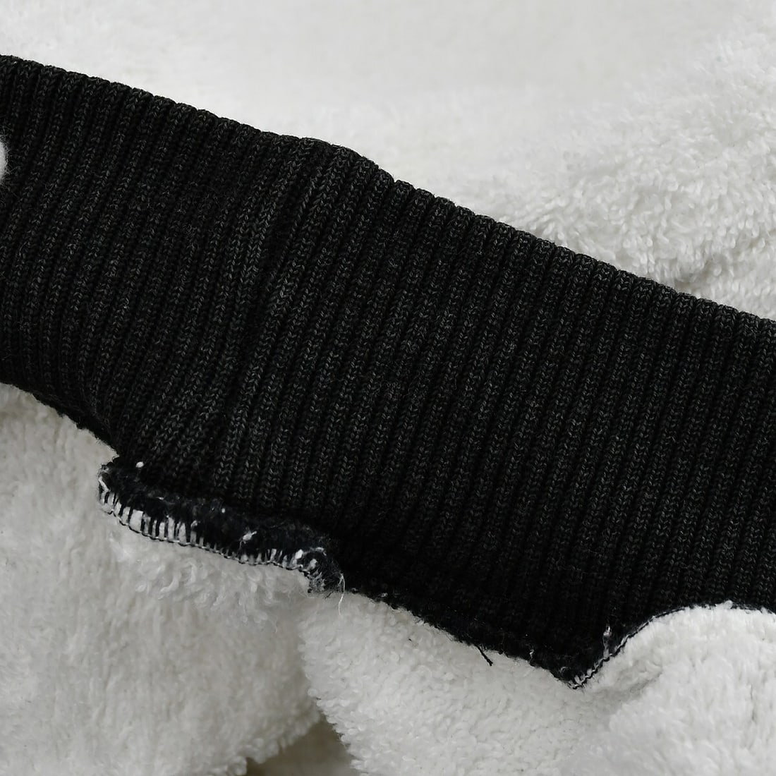 Chanel Vintage Long Sleeve Sweatshirt Top White Black Casual - 10