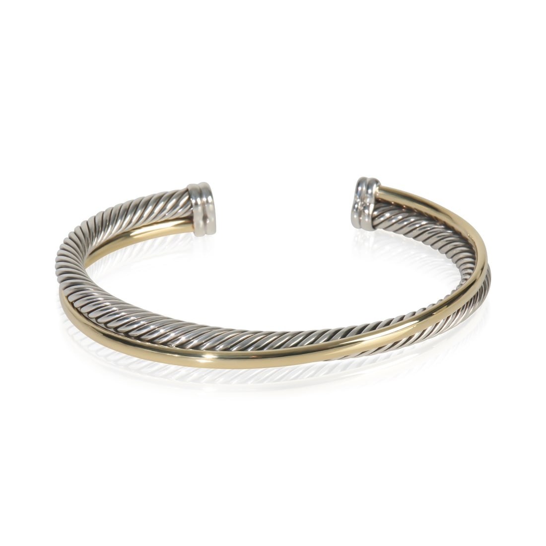Crossover Bracelet in Yellow Gold and Sterling Silver by David Yurman (1 of 4)
