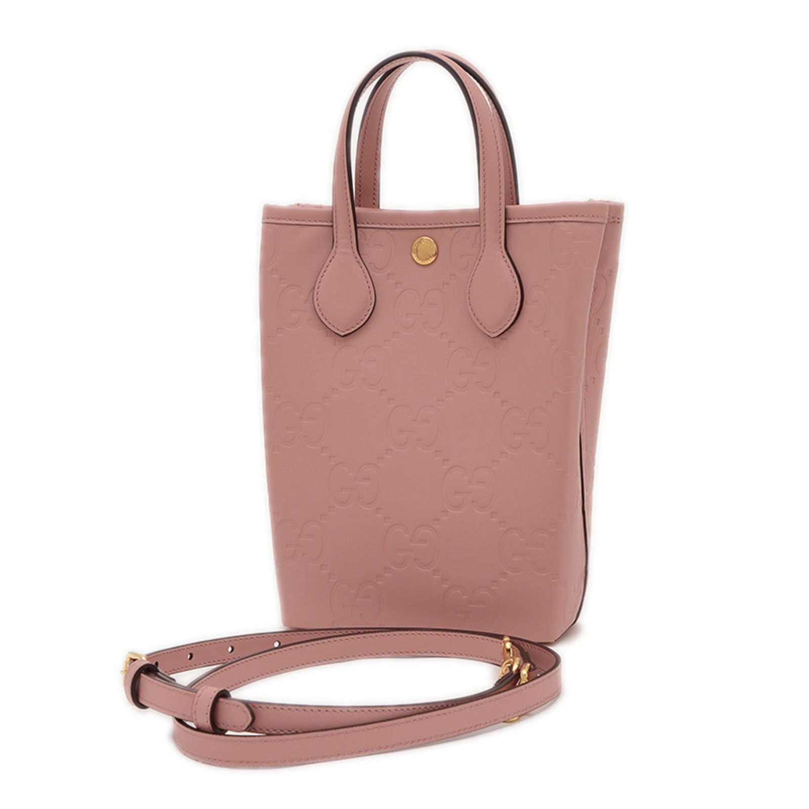 Pink Leather GG Jumbo Bag by Gucci for Women: Pink Leather GG Jumbo Bag by Gucci for Women This Gucci GG Jumbo handbag is crafted from pink leather and features a spacious interior. The bag is designed for women and is made in Italy. The exterior