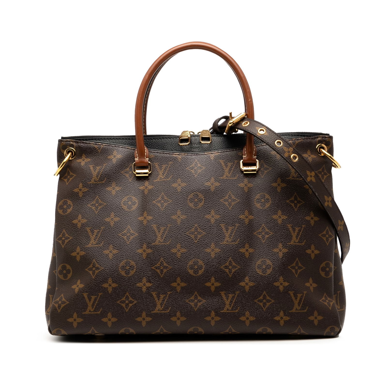 Louis Vuitton Monogram Pallas MM Satchel with Leather Handles (1 of 7)